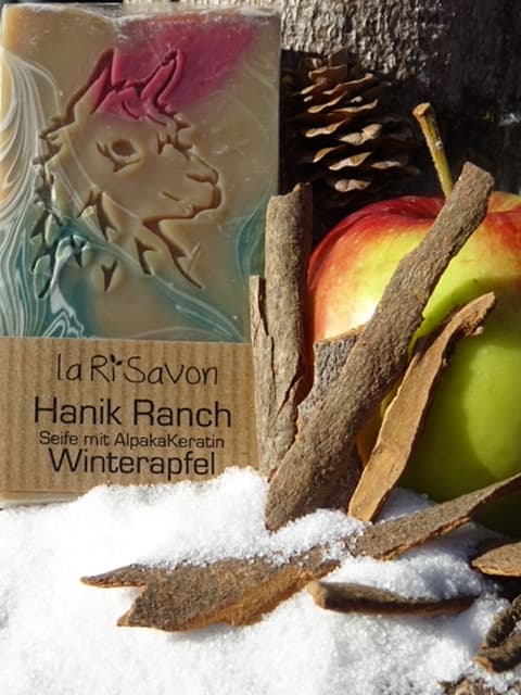 Natur Alpaka Seife "Winterapfel"